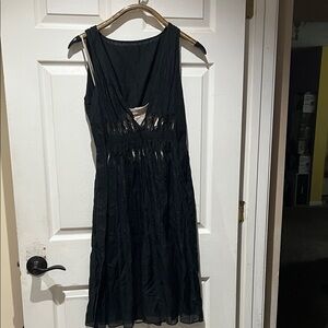 Elie Tahari Black Midi Dress